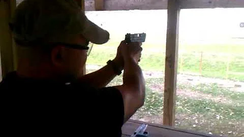 Rick Luevano at the gun range