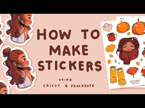 How I Make Stickers, Using Cricut and Procreate