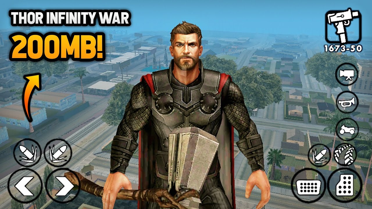 [200MB] Thor Infinity War Mod For GTA San Andreas Android | Modding Master