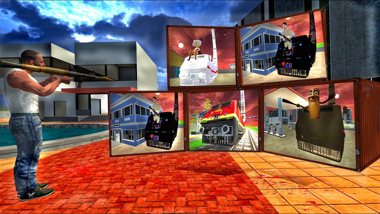 Franklin Open ALL LONGEST TRAIN Mystery Container in INDIAN BIKES DRIVING 3D