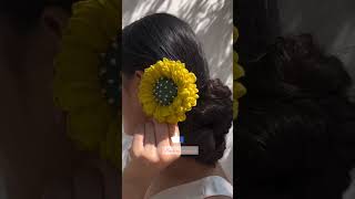 Unique Floral Hair Accessories for a Classy Look! ✨ #Shorts"