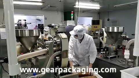 Automatic bread slice piece feeding flow bag filling sealing machine pillow type high speed packing