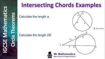 Intersecting Chords Examples | Mr Mathematics