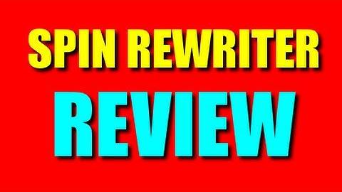 Spin Rewriter Review: Spinning A Article With Spin Rewriter