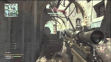 MW3 100% Accuracy MSR - 8 Man Killfeed With MSR Quickscoping