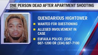 One person dead in Eufaula apartment shooting; suspect wanted for questioning
