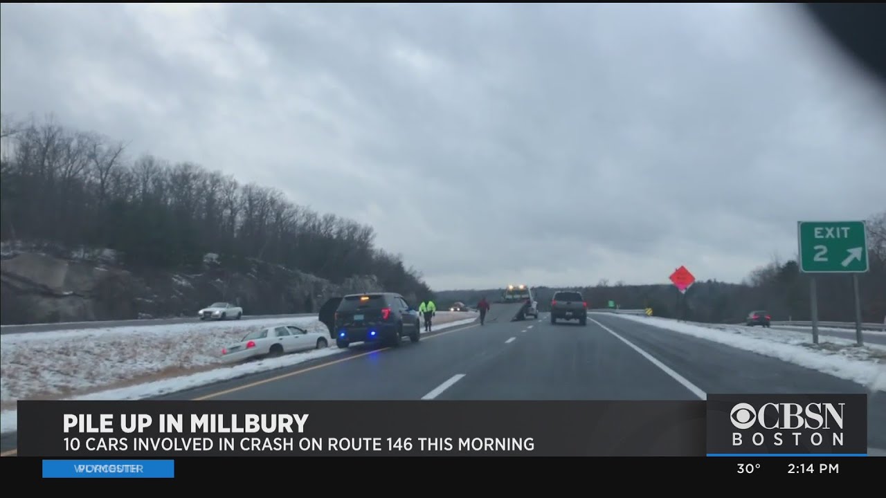 Pile Up In Millbury 10 Cars Involved In Crash On Route 146 YouTube