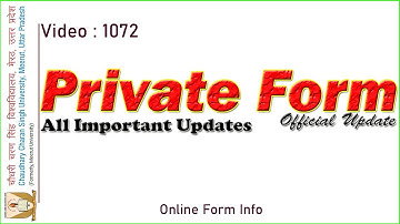 Private Form Start | CCS University | Official Update by Online Form Info