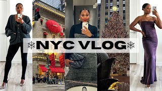 ❅ LIFE IN NYC VLOG! Getting into the Holiday Spirit, Luxury Sale Shopping & Winter Coat Collection ❅