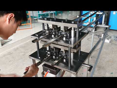 Video Máy đột dập khung bảo vệ sắt, nhôm, inox - youtube