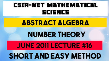 CSIR-NET MATHEMATICS JUNE 2011 SOLVED QUESTION OF GROUP THEORY ~Dr. Ritu Sharma~