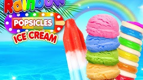 Rainbow Ice Cream And Popsicles  - Browser Games - HTML5 Games - Play Now!