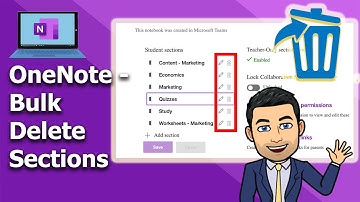 OneNote - Bulk delete sections 🏄🏽‍♂️