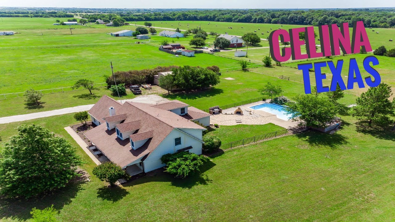 Celina, Texas Home with Acreage and Horse Barn - YouTube