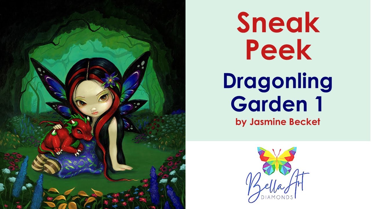 SNEAK PEEK!! Bella Art Diamonds Dragonling Garden 1 by Jasmine Becket
