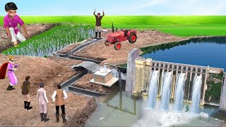 मिनी बांध चावल खेती Mini Dam Construction Rice Field Farming Comedy Video Hindi Kahaniya Funny Video