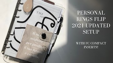Updated Planner Setup 2021 | Clear Personal Planner Flip Through | Using FC Compact Inserts!