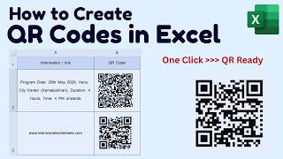 Create QR Code Images Using Microsoft Excel