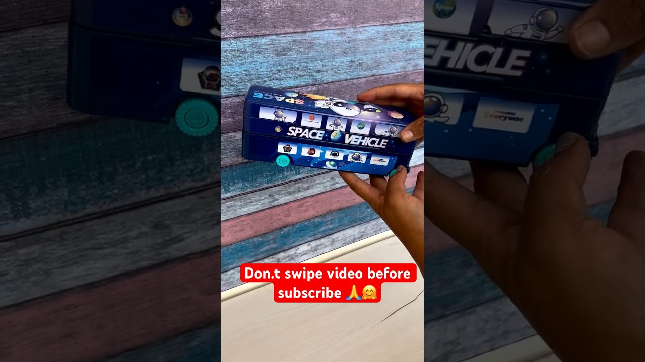 गाड़ी वाली ज्योमेट्री बॉक्स | Unlock a unique space themed geometry box with wheel | statinory haul