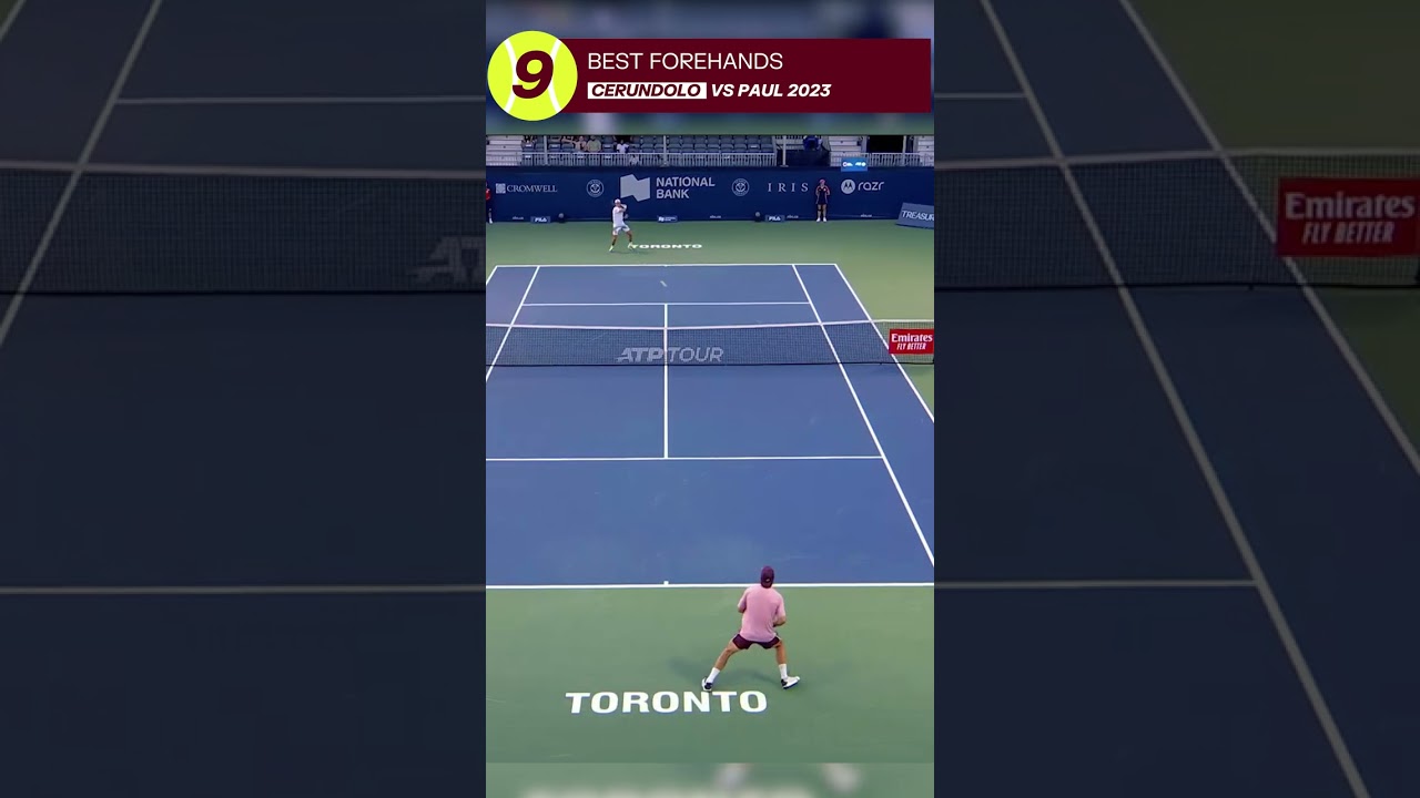 FRANCISCO CERÚNDOLO'S IMPRESSIVE FOREHAND - #9 IN THE TOP 10 AT NBO 2023 🎾🌟