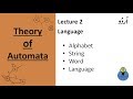 Automata Theory Lecture 2: Language, Alphabet & Words Explained in Urdu & Hindi π