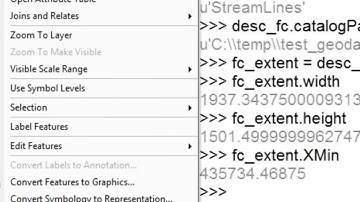 2) Getting Information About Point, Line Polygon Featureclasses