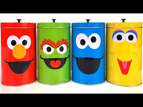 Lets find What's Inside Sesame Street Tin Surprise Toys