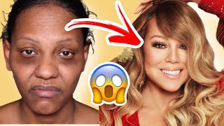 Makeup Mariah Carey 😳😱 IT'S TIME!!! 🎄 #makeuptutorial