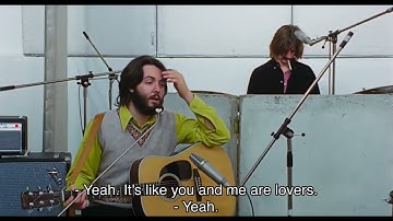 Paul McCartney and John Lennon talk about writing songs to each other (The Beatles: Get Back)