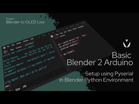 Testing Blender animations passed to Arduino for OLED display Part 2