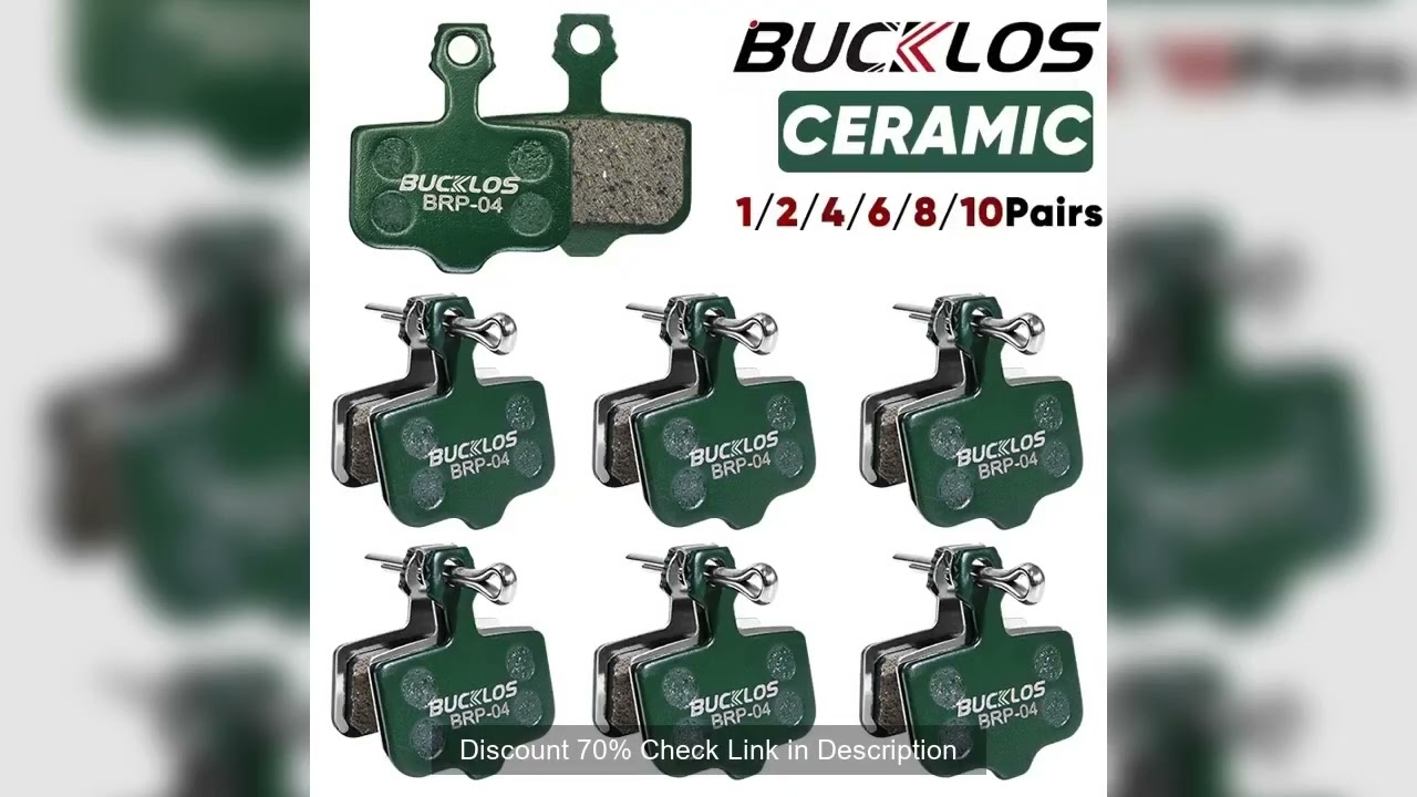 BUCKLOS Ceramic Hydarulic Disc Brake Pads For SRAM AVID ELIXIR 1/2/4/6/8/10Pair MTB Brake Pad Wear-r