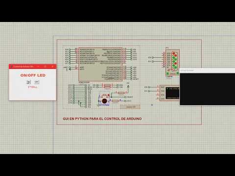 SIMULACION  On/Off de un Led con Arduino por medio de una GUI hecha en Python