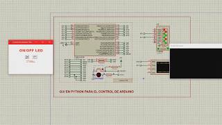 SIMULACION  On/Off de un Led con Arduino por medio de una GUI hecha en Python