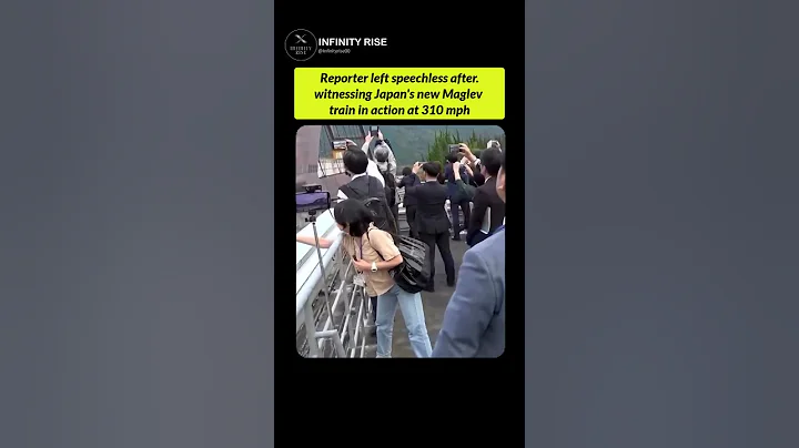 Reporter left speechless after witnessing Japan’s new Maglev train. ⚡🇯🇵