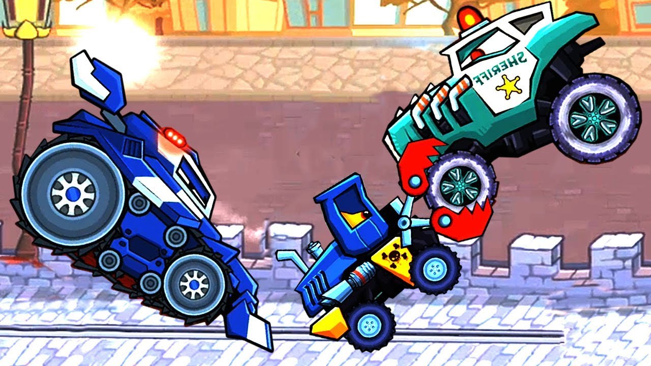 БИТВА С ДВУМЯ БОССАМИ в CAR EATS CAR 3 - прохождение игры МАШИНА ЕСТ ...
