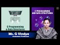 Operators in C Programming by Ms. G Vindya