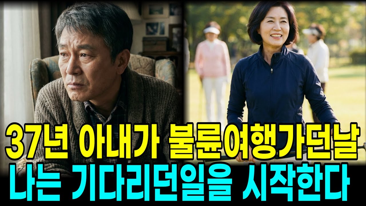 37년 아내가 불륜여행을 떠난 날, 나는 기다리던 일을 시작했다
