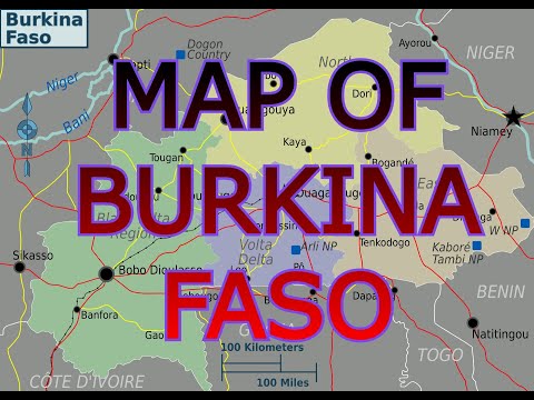 MAP OF BURKINA