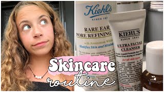 My Aesthetic Skincare Routine|| ft Kiehl’s :)