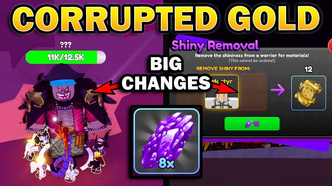 Corrupted Gold, Secret Boss, and Corrupt Merchant Big Changes in Anime  Warriors Simulator 2 How to 