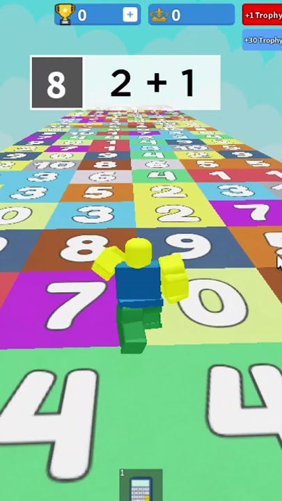 Noob Playing Math Obby!➕😎 #shorts #roblox