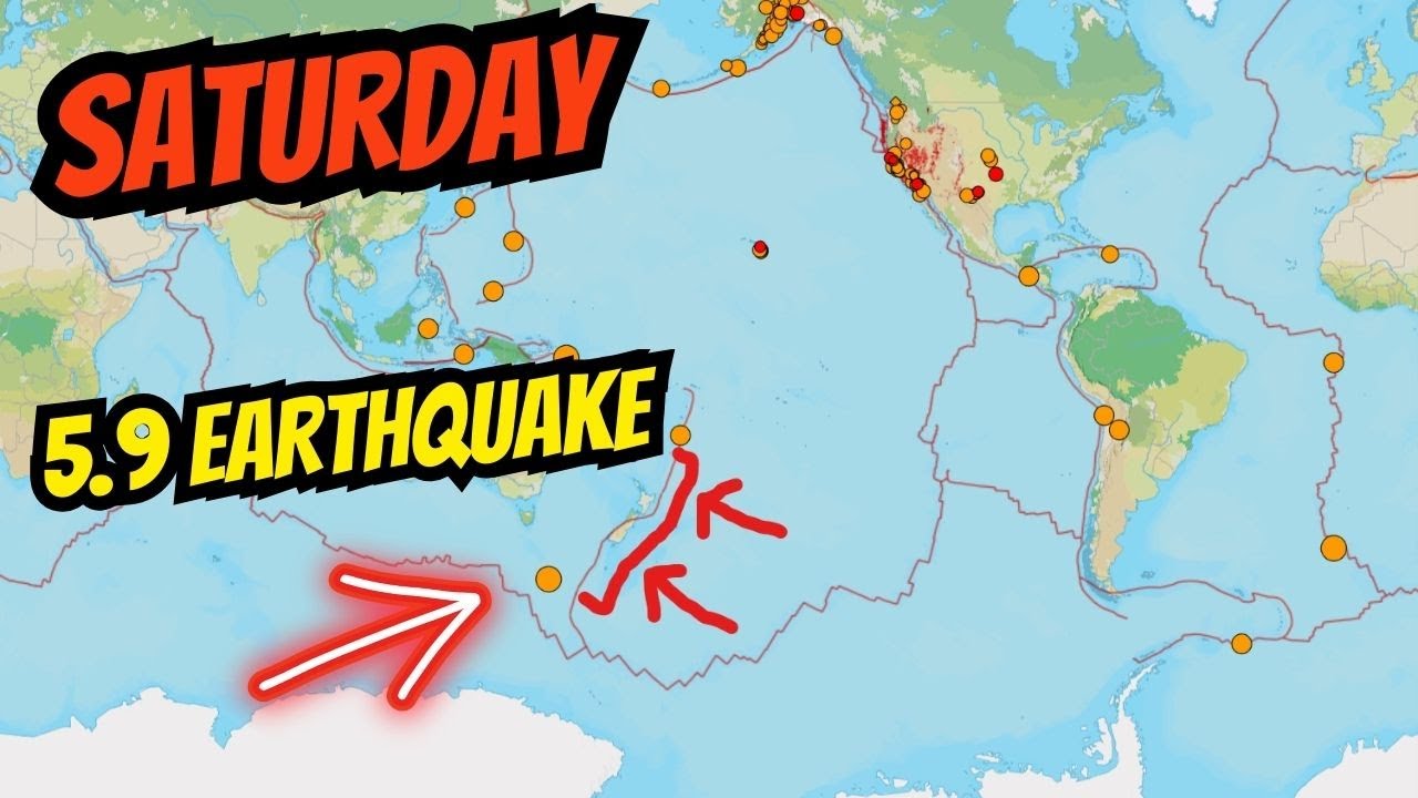 Odd 5.9 Earthquake off the Plate boundary. Watch New Zealand