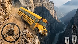🚌School Bus Uphill Drive- Android Gameplay⛰️ screenshot 4