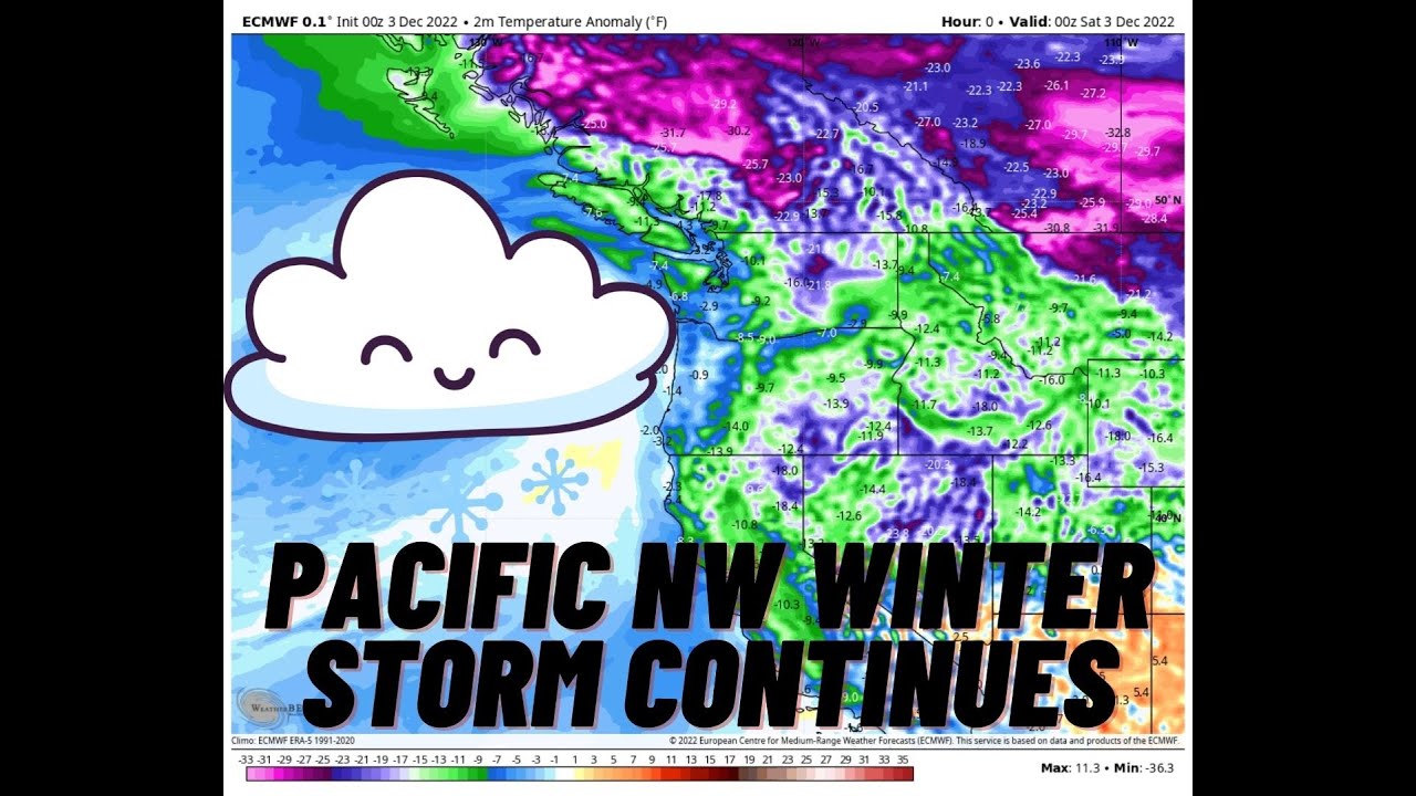 Pacific NW Storm rolls through and a look at an active extended? - YouTube