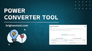 How to Use Power Converter Tool: A Step-by-Step Guide screenshot 1
