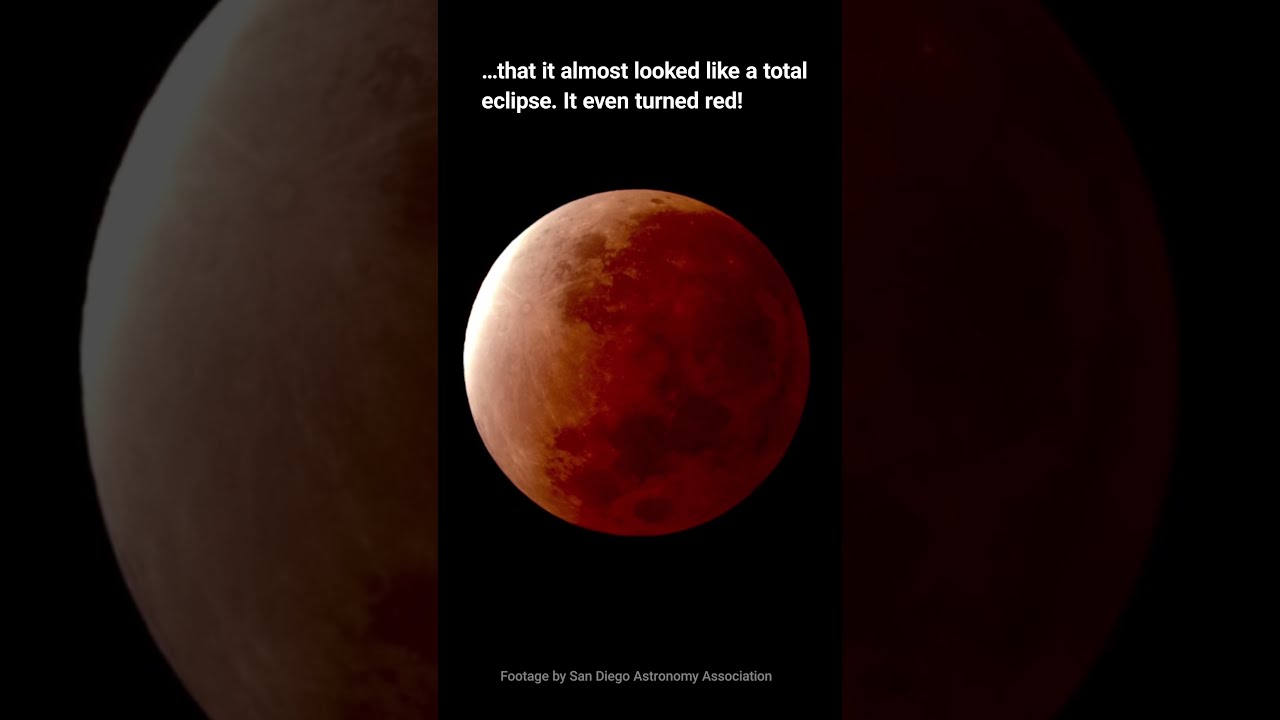 Nov 18 19 2021 Almost Total Lunar Eclipse Shorts