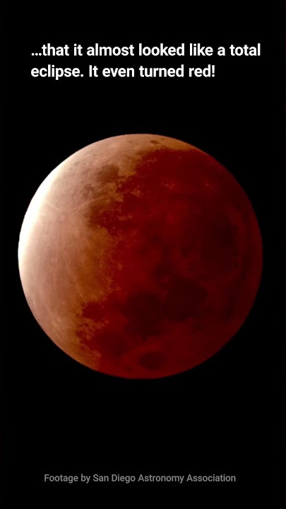 Nov 18/19, 2021: 'Almost' total lunar eclipse #shorts