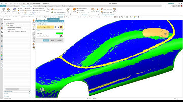 NX Reverse engineering rapid surface car body
