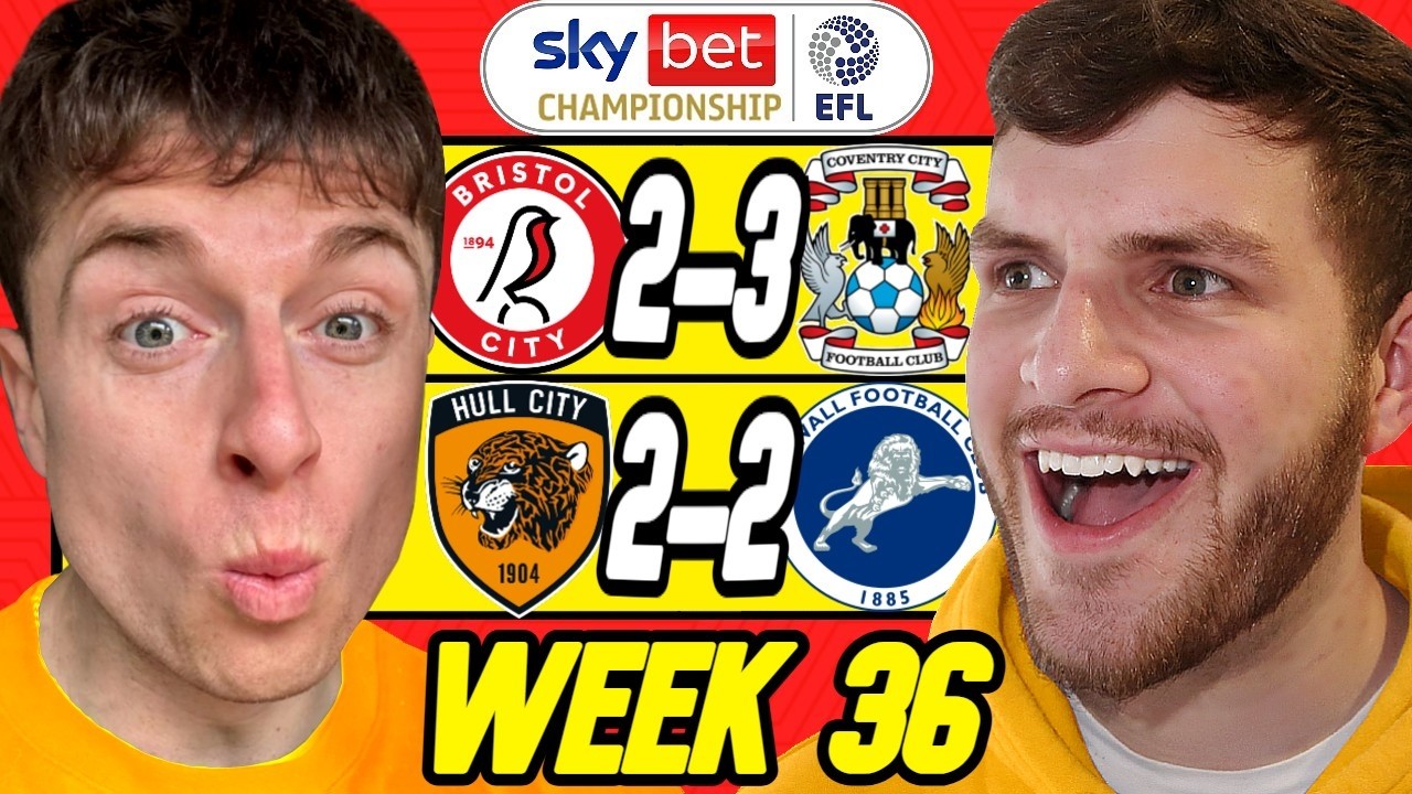 CHAMPIONSHIP WEEK 36 PREDICTIONS