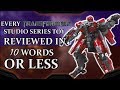 Every Studio Series Transformers Toy Reviewed in 10 Words or less!